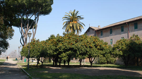 Il giardino di Sant'Alessio, location di Legal'Arte, la prima rassegna di arte contemporanea in collaborazione con la Polizia di Stato